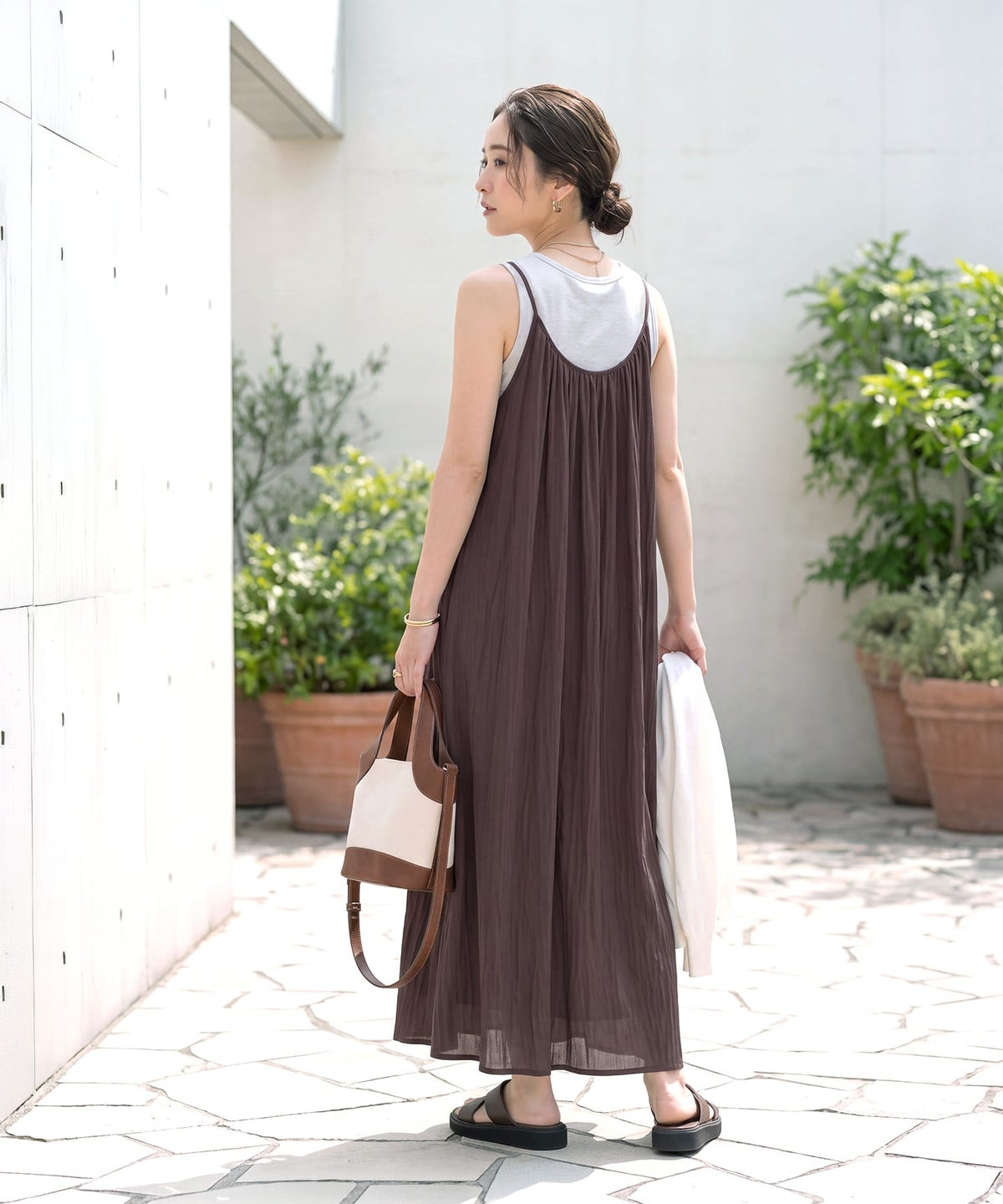 着用イメージ 163cm マーブル