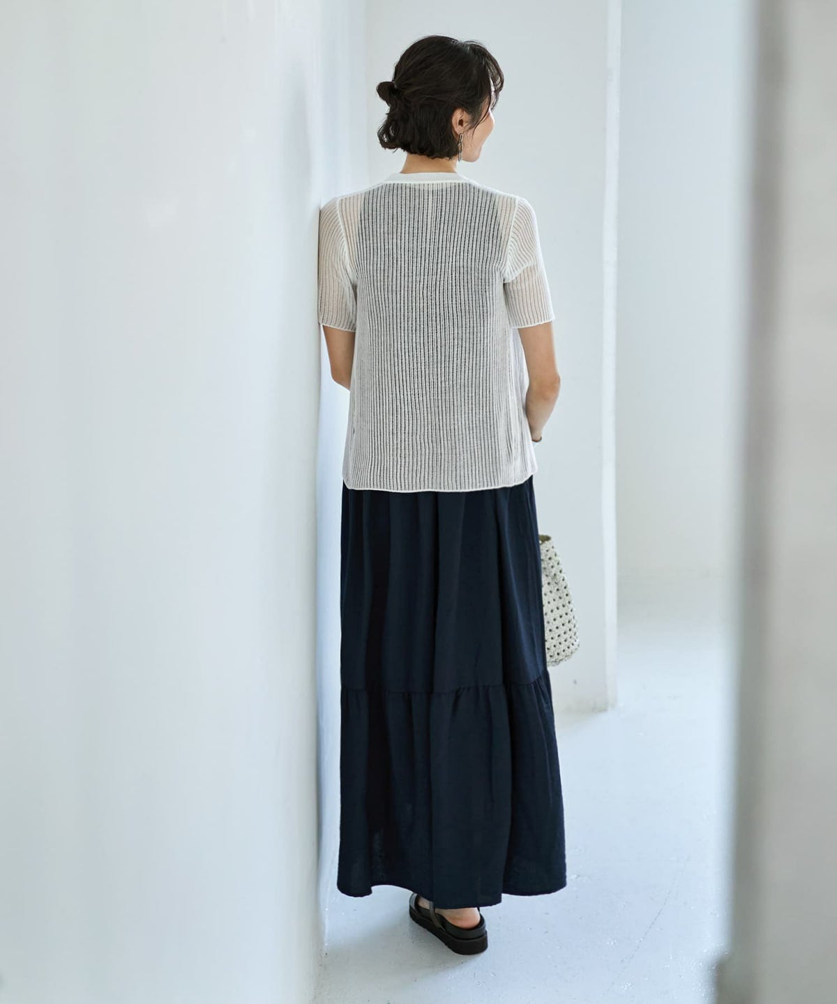 着用イメージ 168cm ホワイト