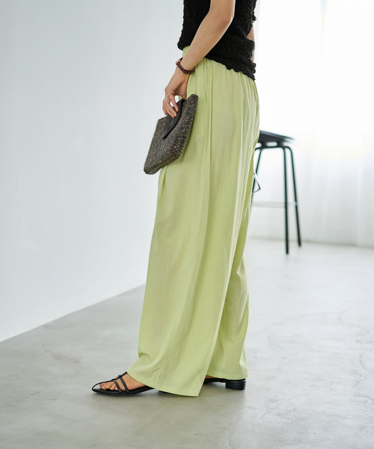 着用イメージ 167cm ピスタチオ