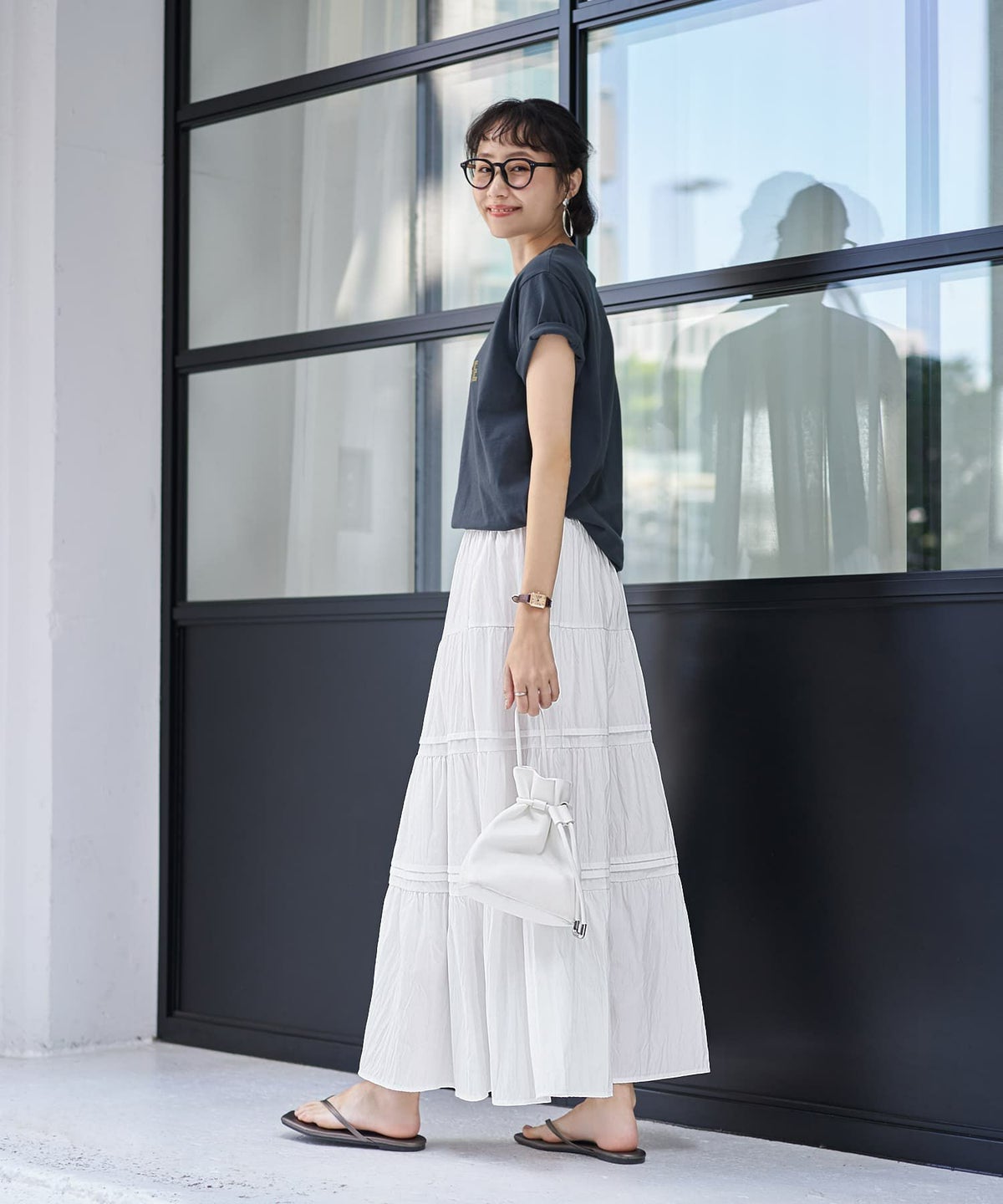 着用イメージ 168cm チャコール