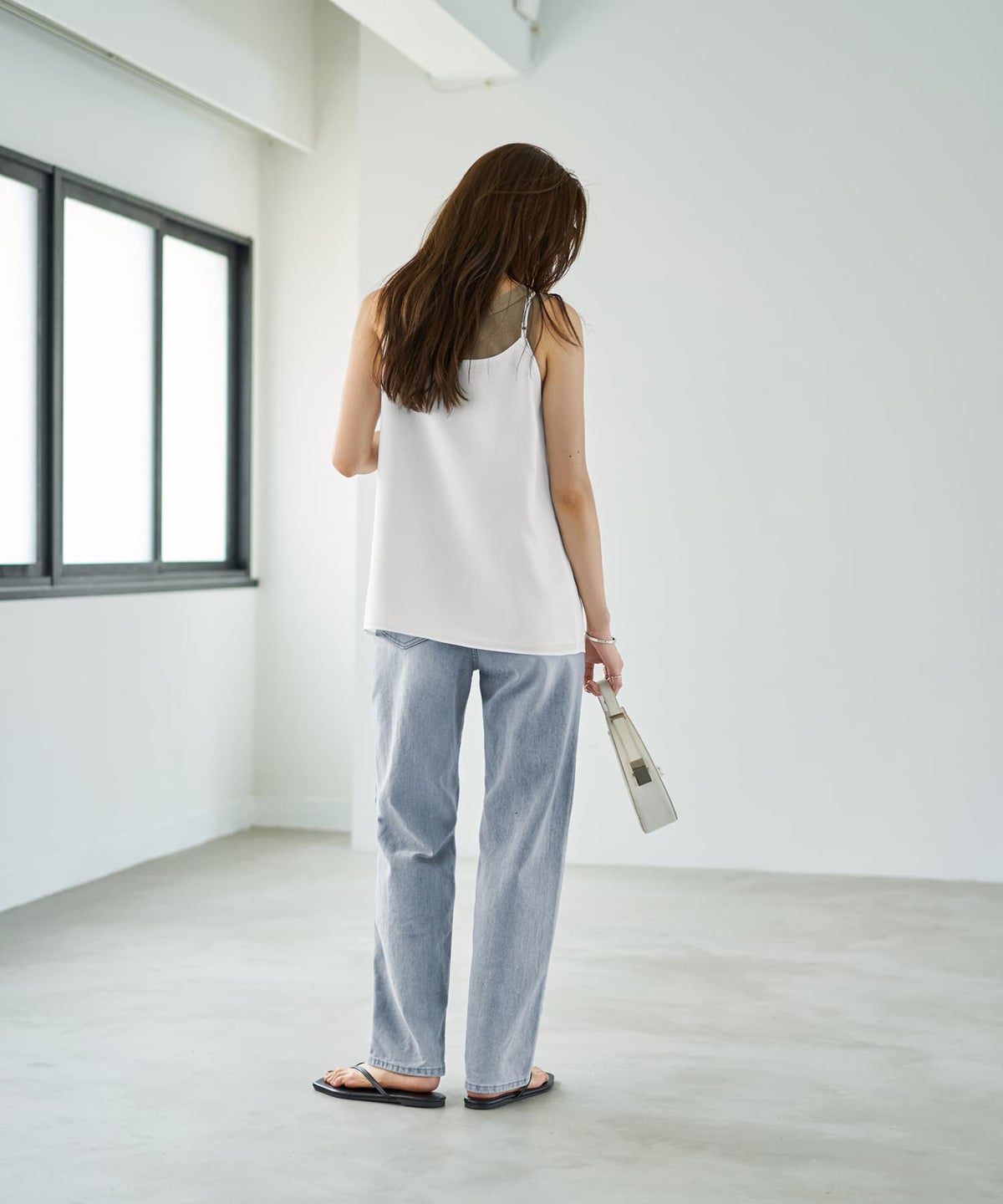 着用イメージ 166cm ホワイト