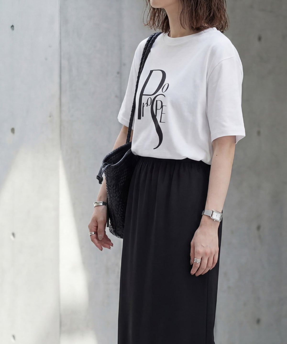 着用イメージ 166cm ホワイト