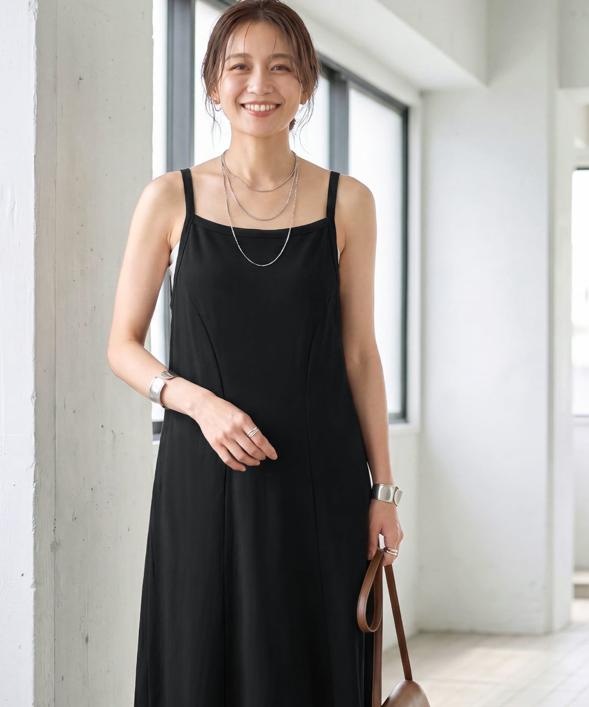 着用イメージ 163cm ブラック 01