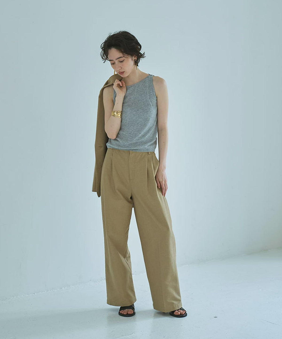 着用イメージ 165cm BEIGE