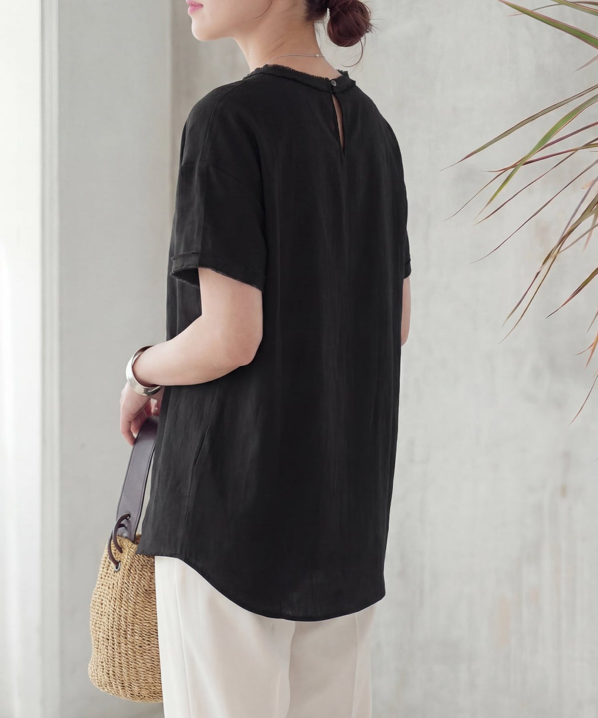 着用イメージ 163cm ブラック