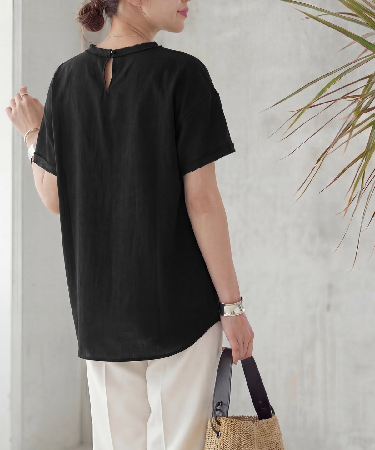 着用イメージ 163cm ブラック