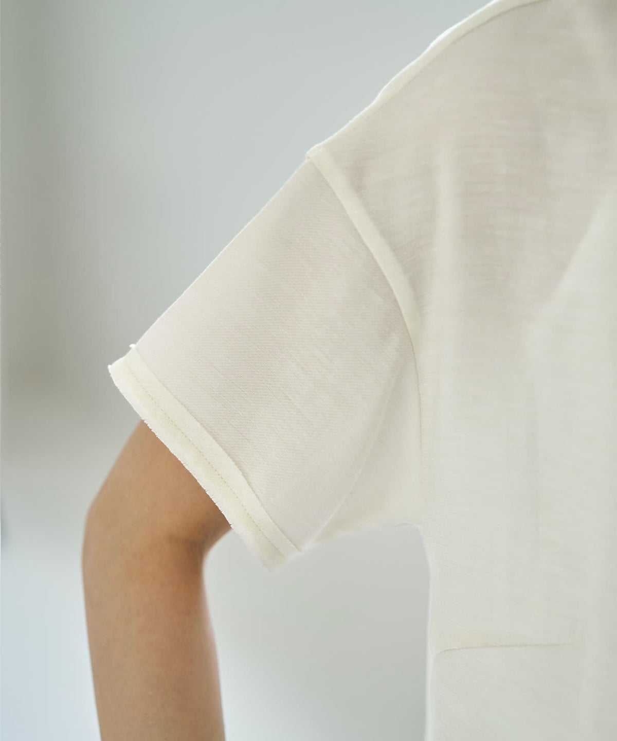 着用イメージ 163cm アイボリー