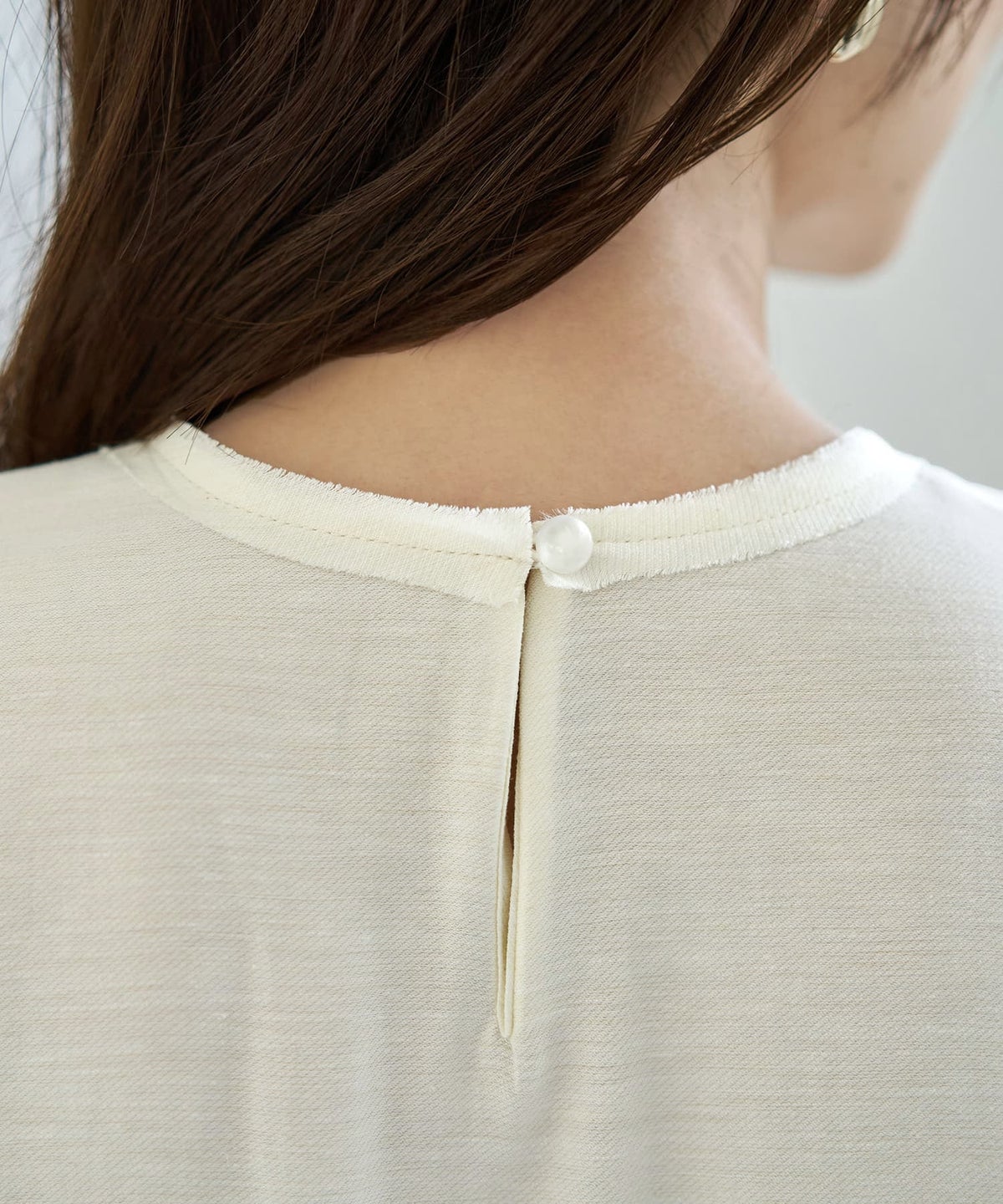 着用イメージ 163cm アイボリー