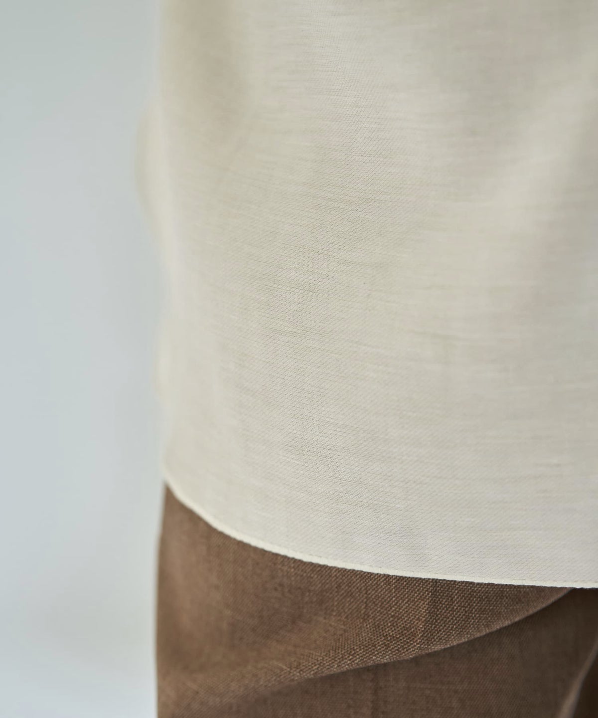 着用イメージ 163cm アイボリー