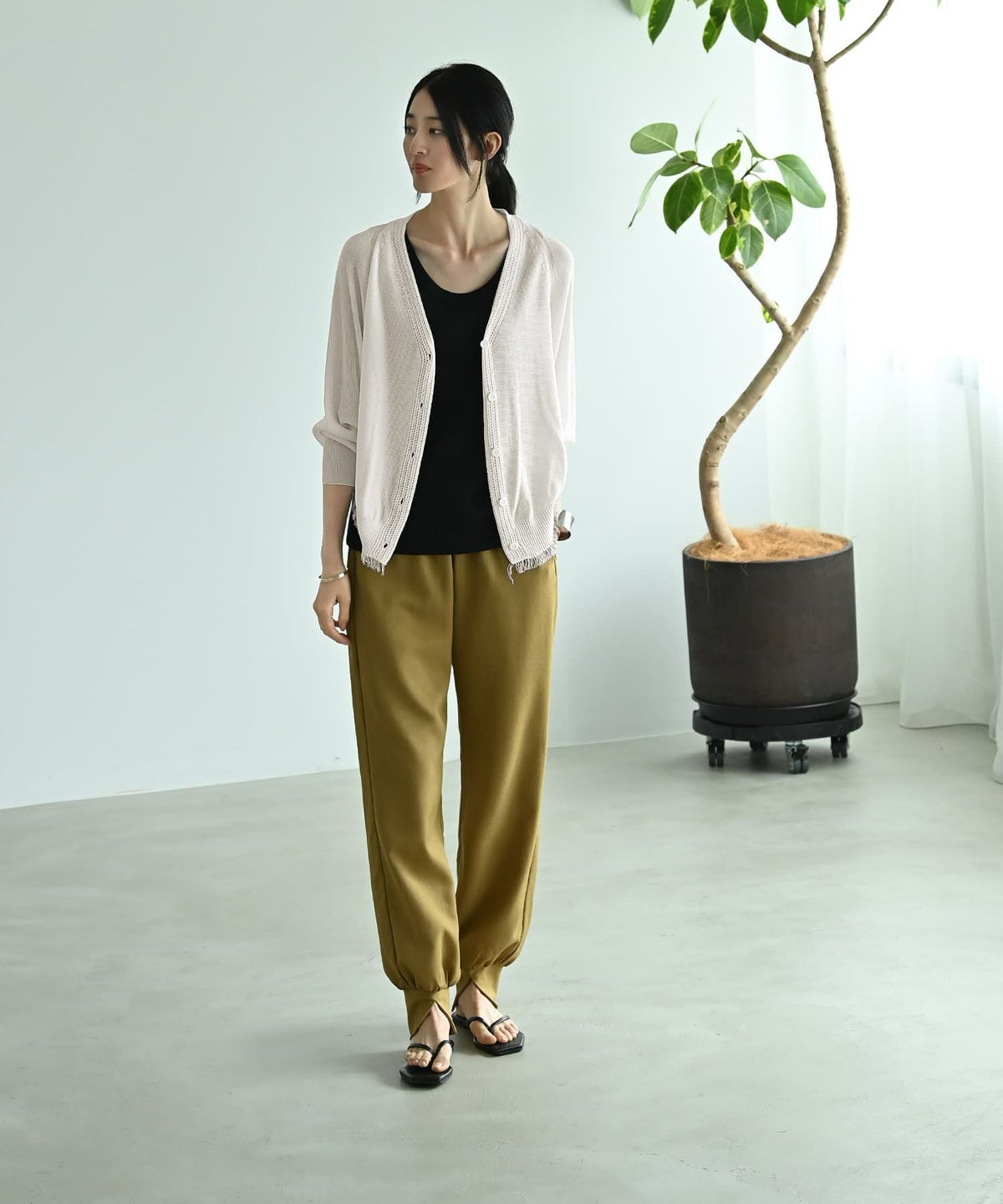 着用イメージ 170cm ホワイト