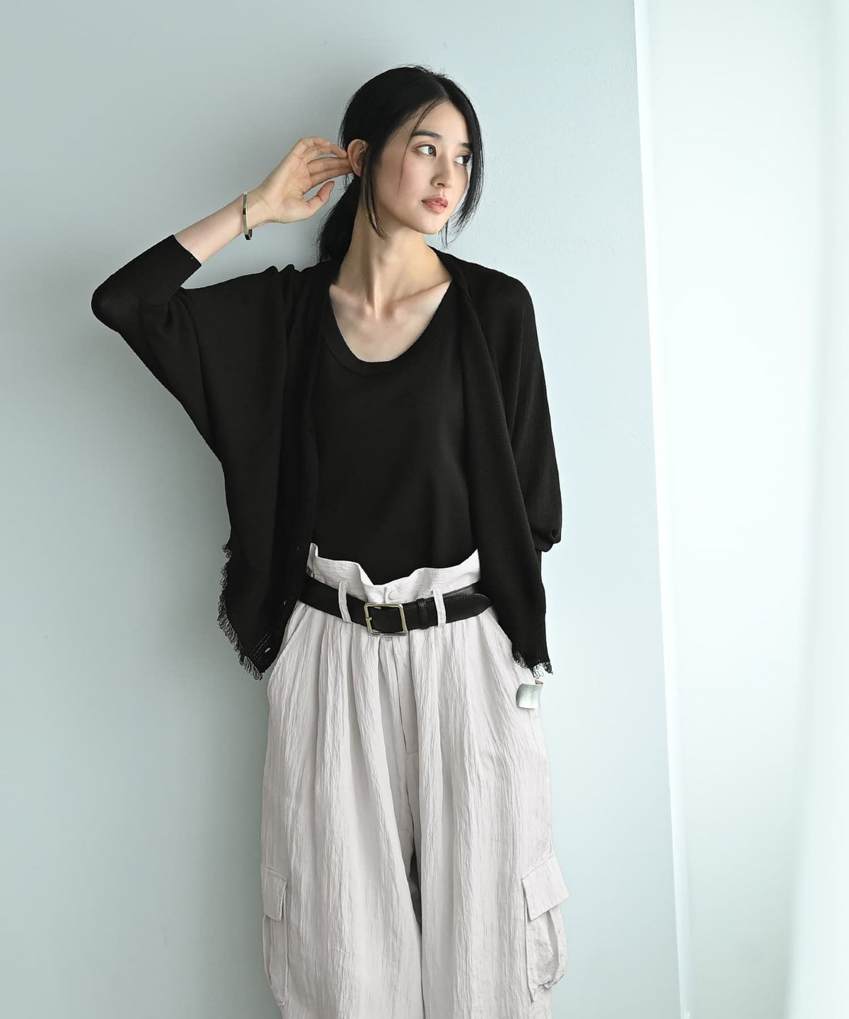 着用イメージ 170cm ブラック