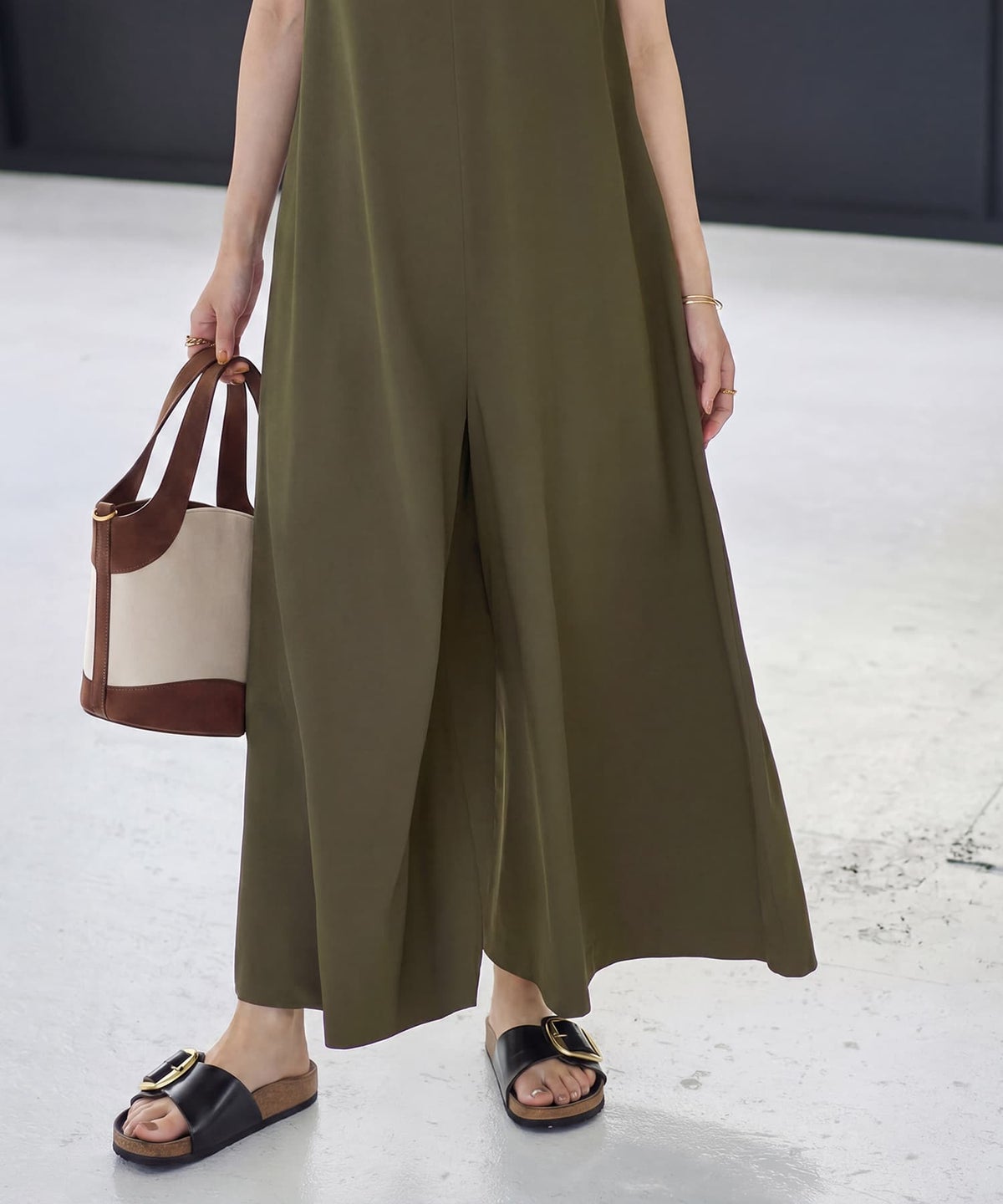 着用イメージ 163cm カーキ サイズ02