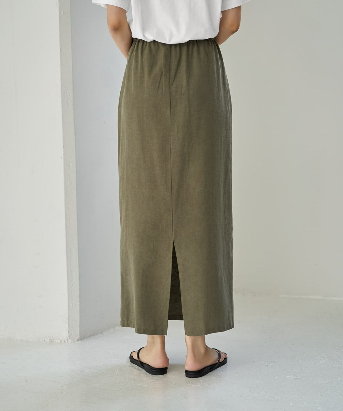 着用イメージ 166cm カーキ サイズ02