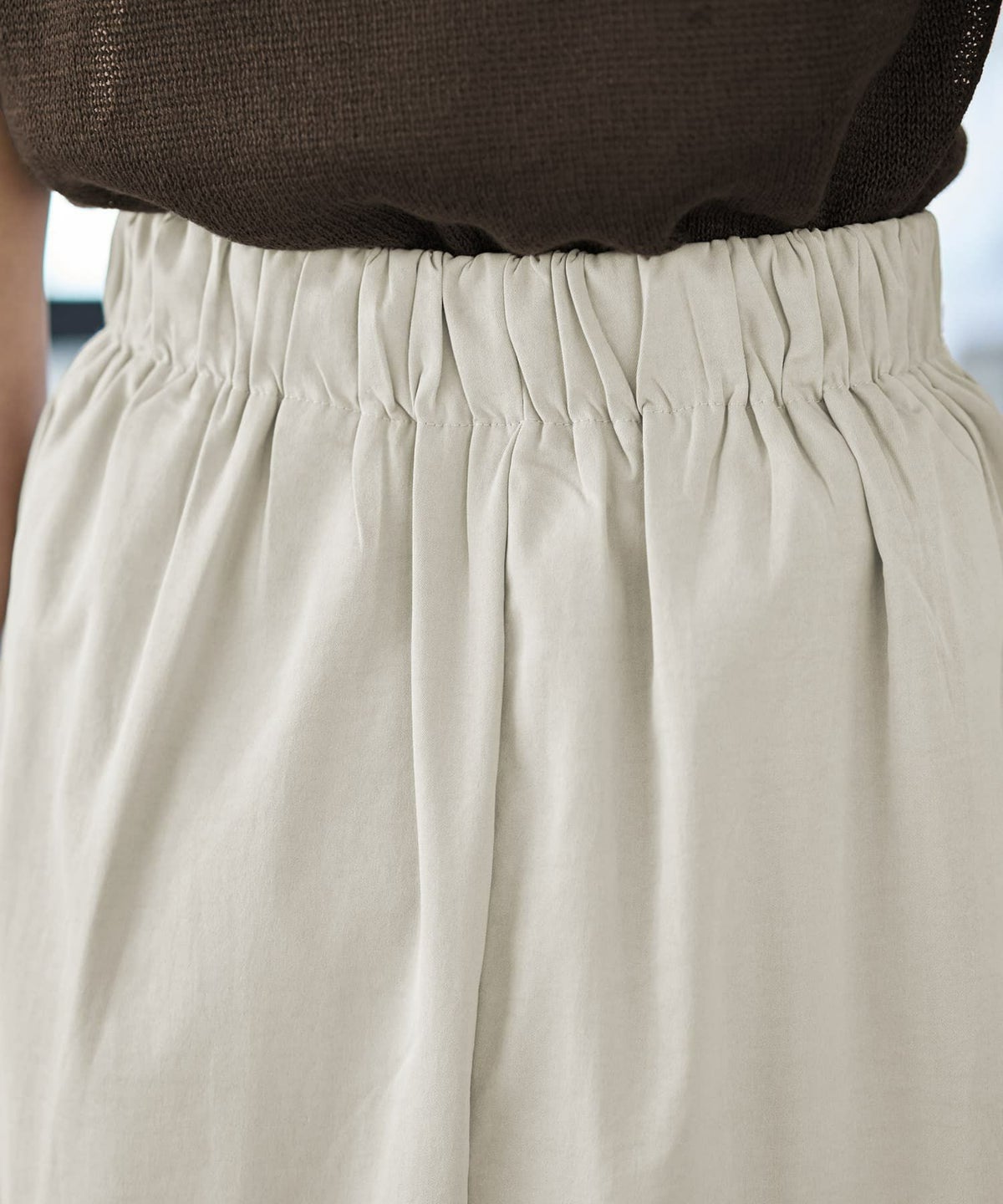 着用イメージ 167cm グレージュ