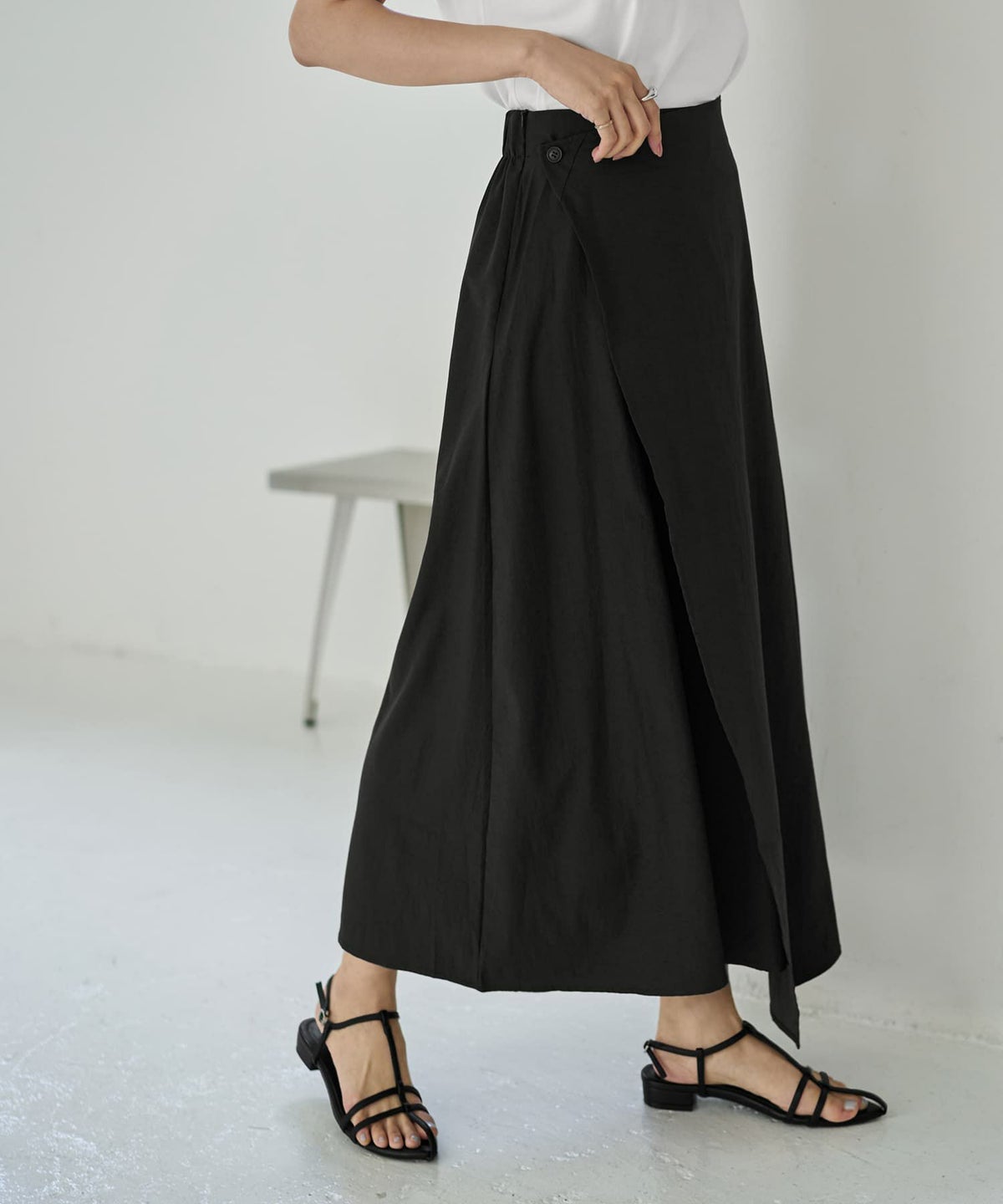 着用イメージ 166cm ブラック