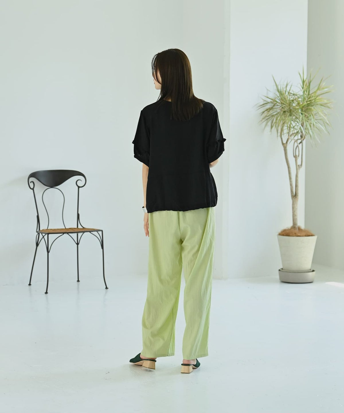 着用イメージ 172cm ブラック