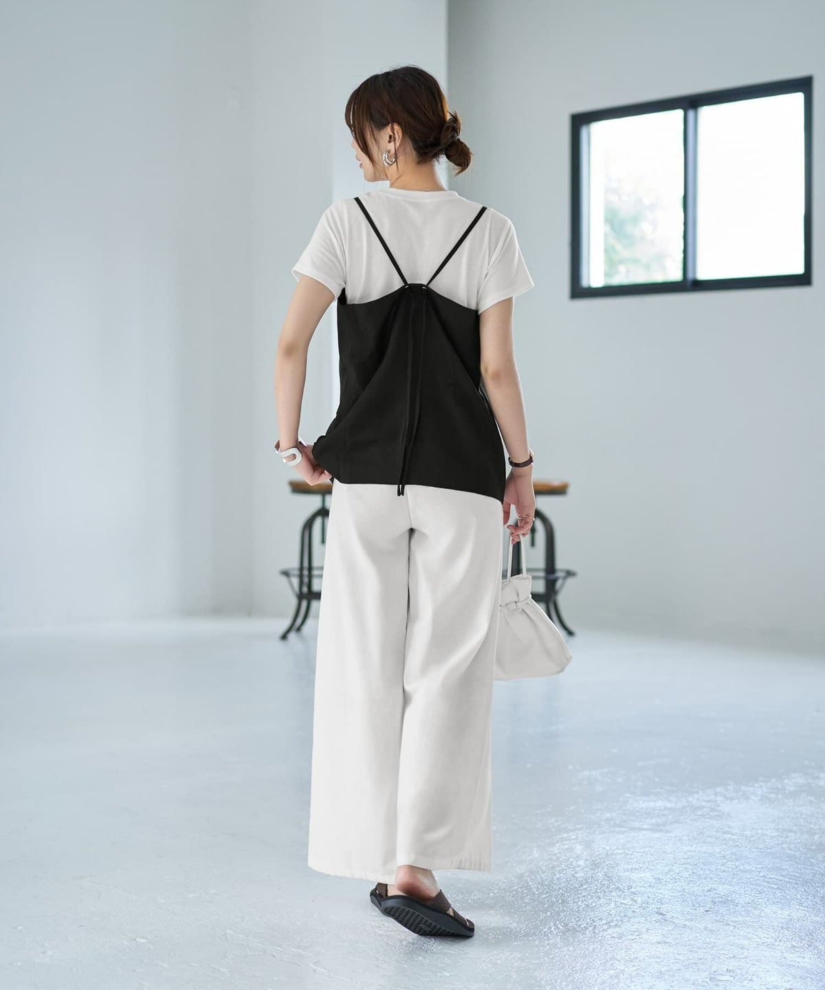 着用イメージ 166cm ブラック