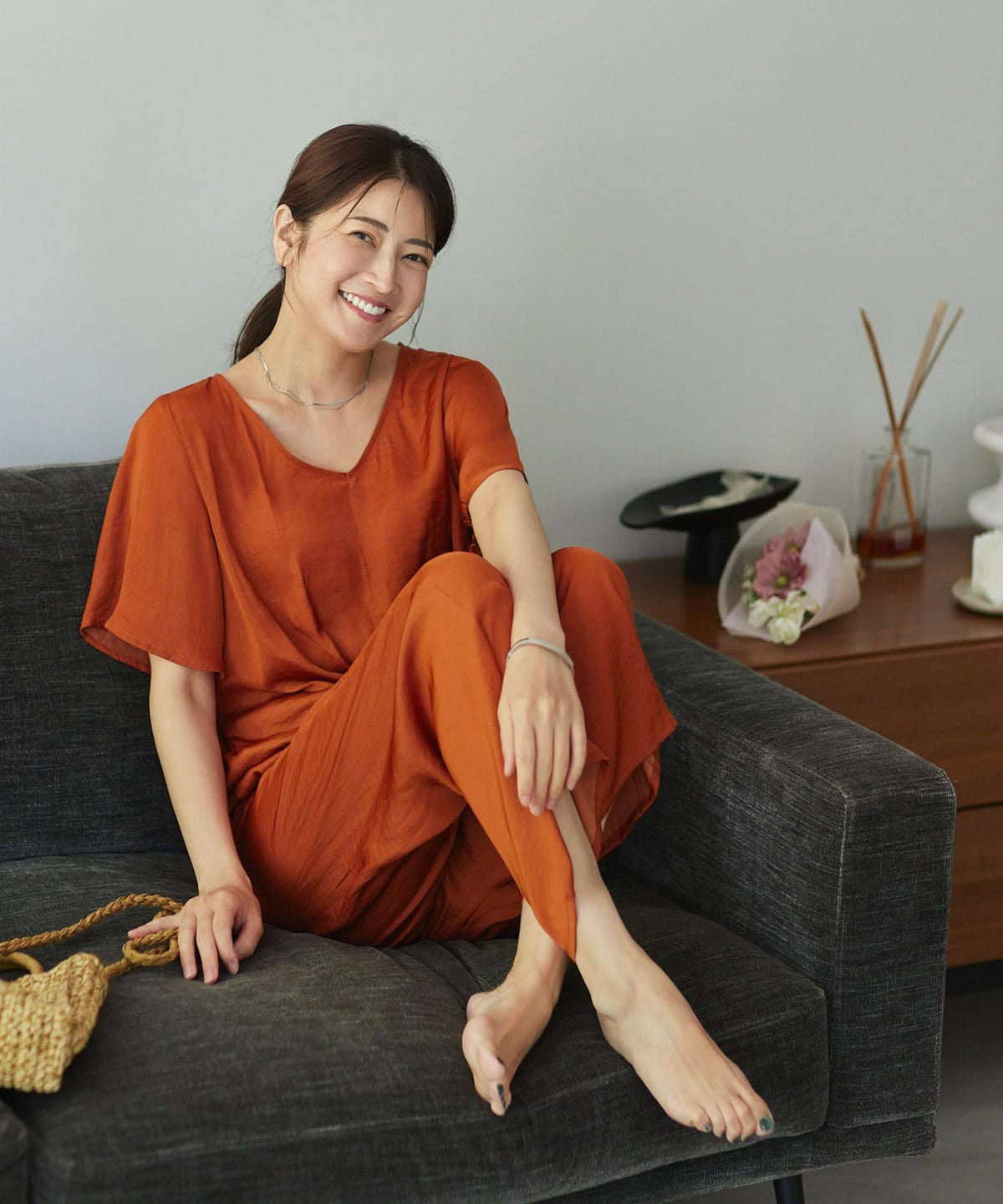 着用イメージ 168cm テラコッタ