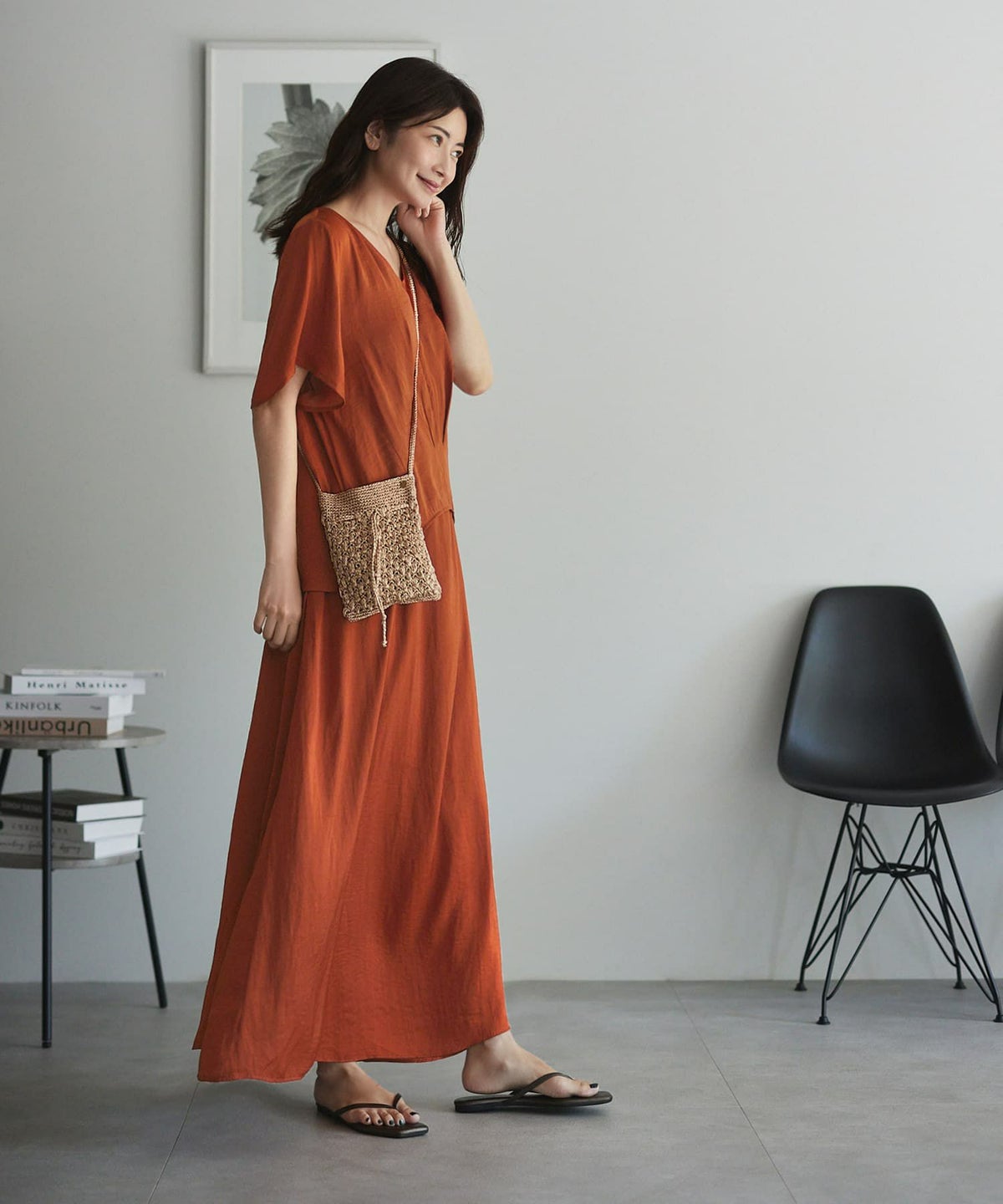 着用イメージ 168cm テラコッタ