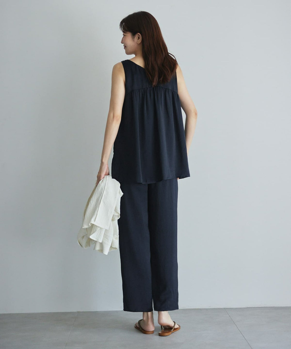 着用イメージ 168cm ネイビー 01サイズ