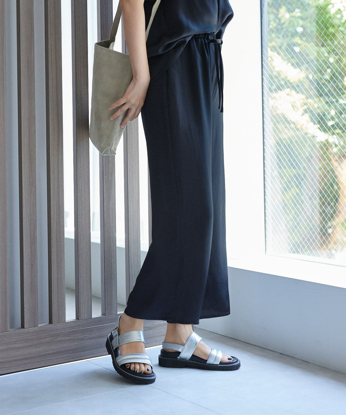 着用イメージ 168cm ネイビー 01サイズ