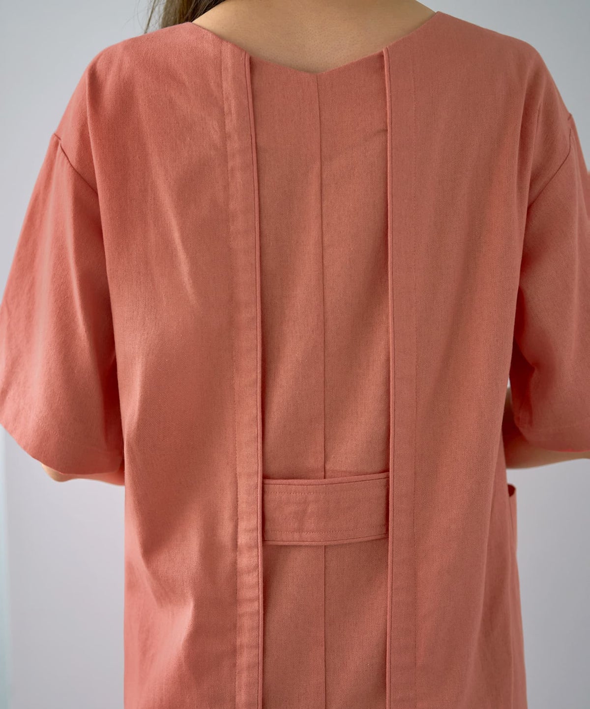 着用イメージ 163cm ピーチオレンジ 02サイズ