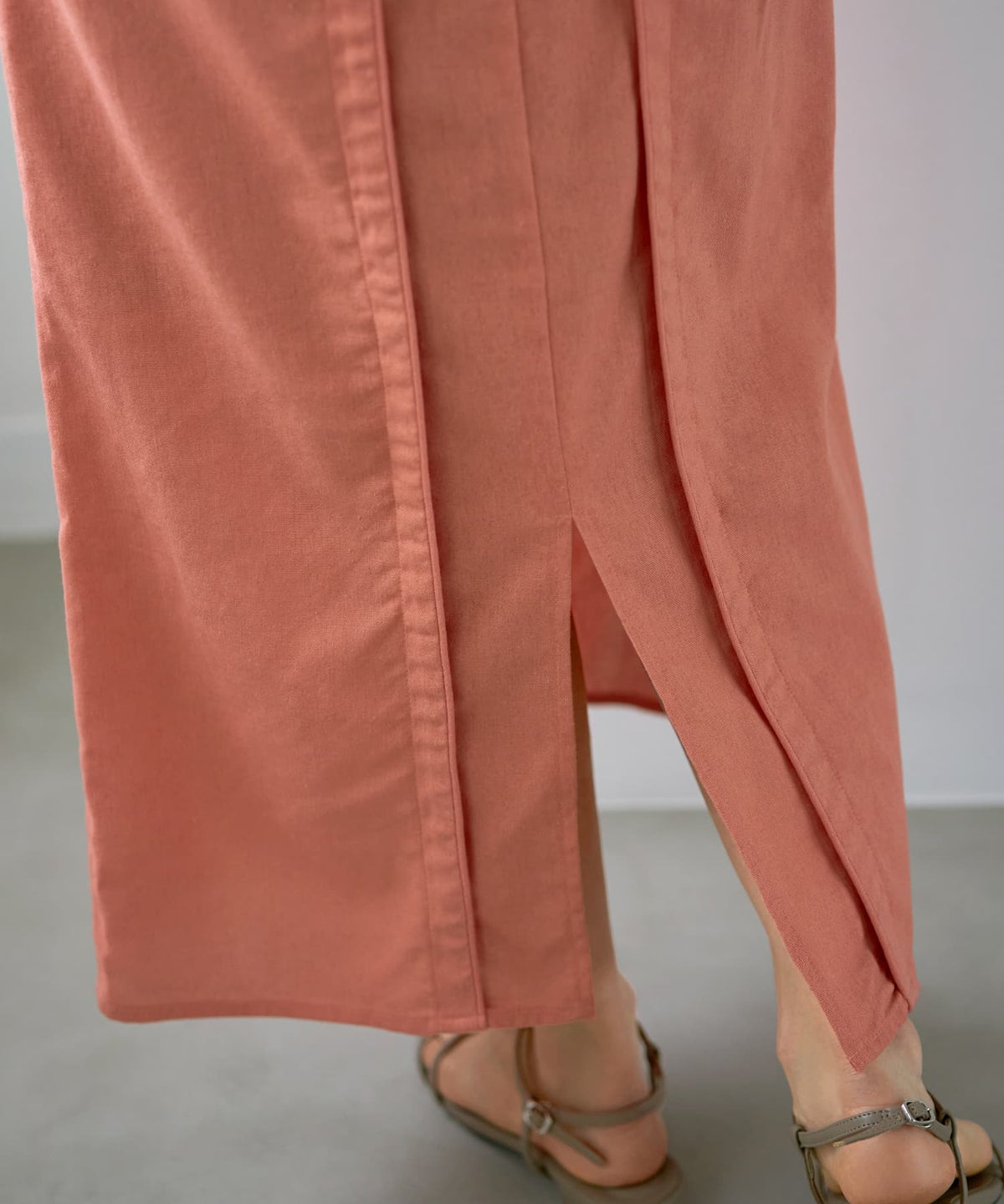 着用イメージ 163cm ピーチオレンジ 02サイズ