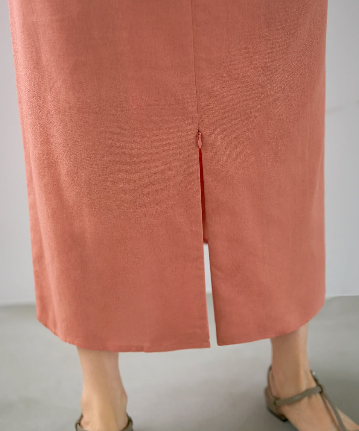 着用イメージ 163cm ピーチオレンジ 02サイズ