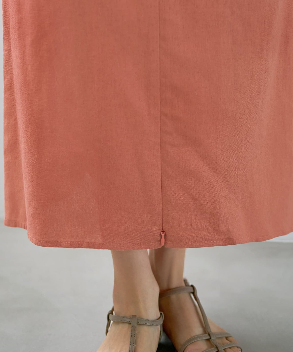 着用イメージ 163cm ピーチオレンジ 02サイズ