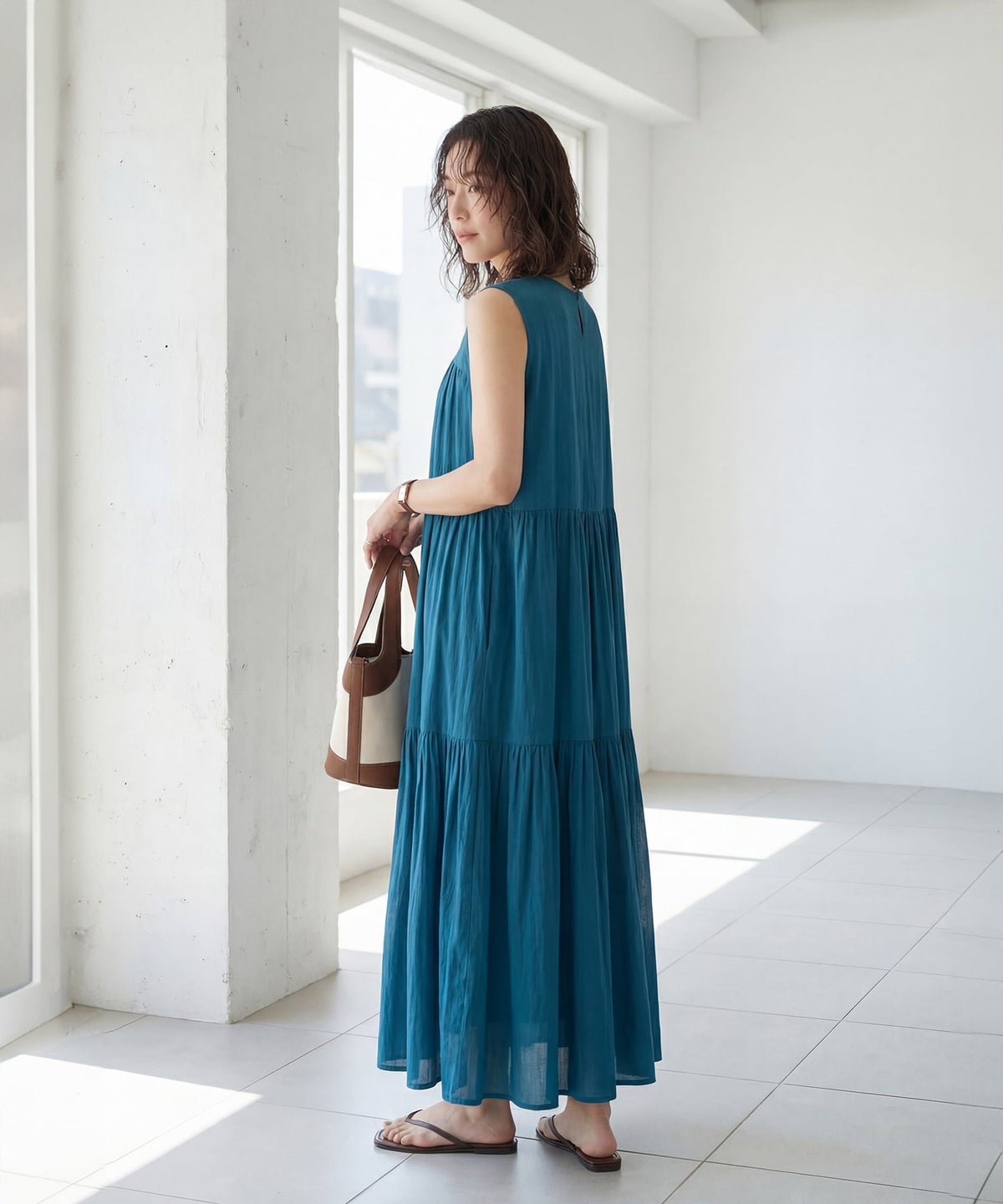 着用イメージ 163cm ダークシアン 02