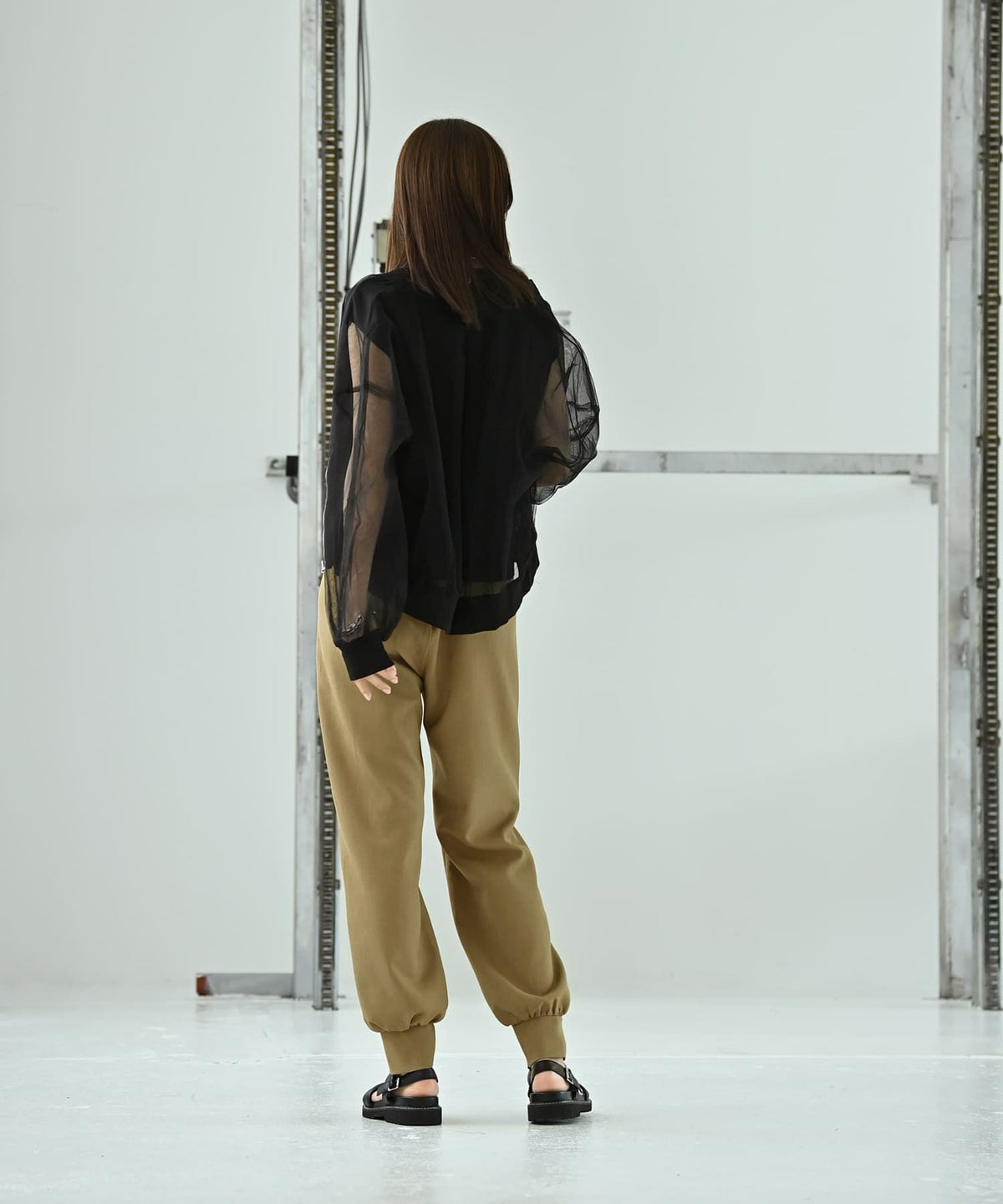 着用イメージ 172cm ブラック