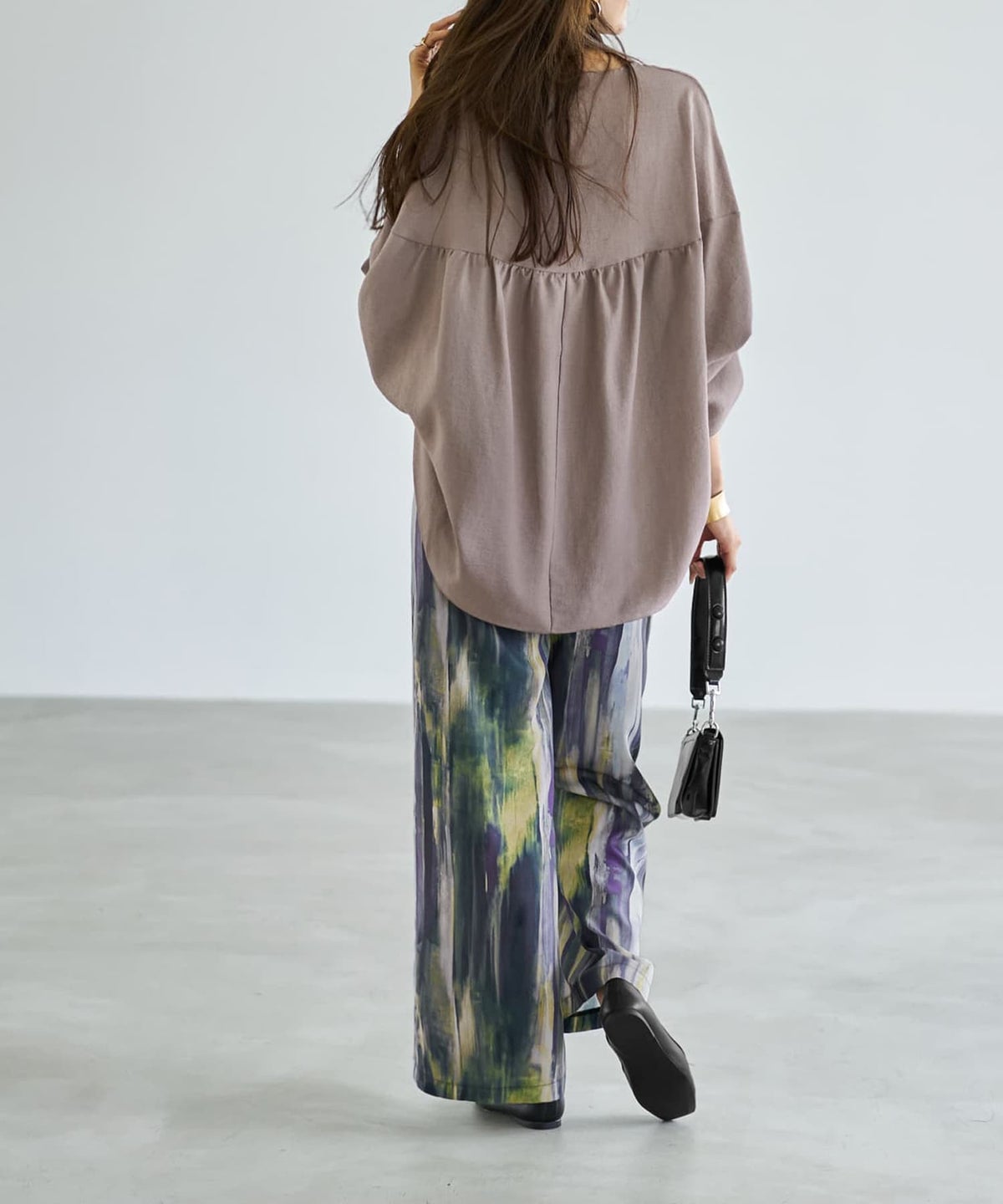 着用イメージ 166cm モカ