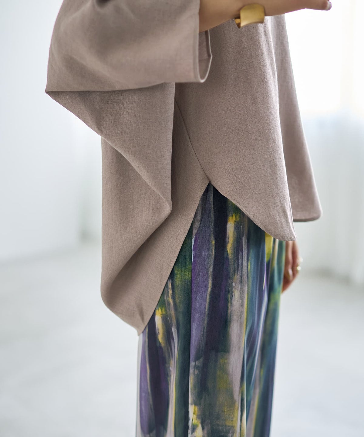 着用イメージ 166cm モカ