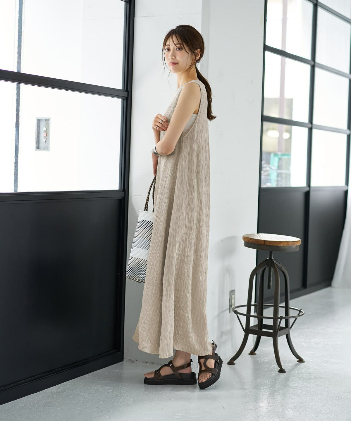 着用イメージ 163cm ナチュラル