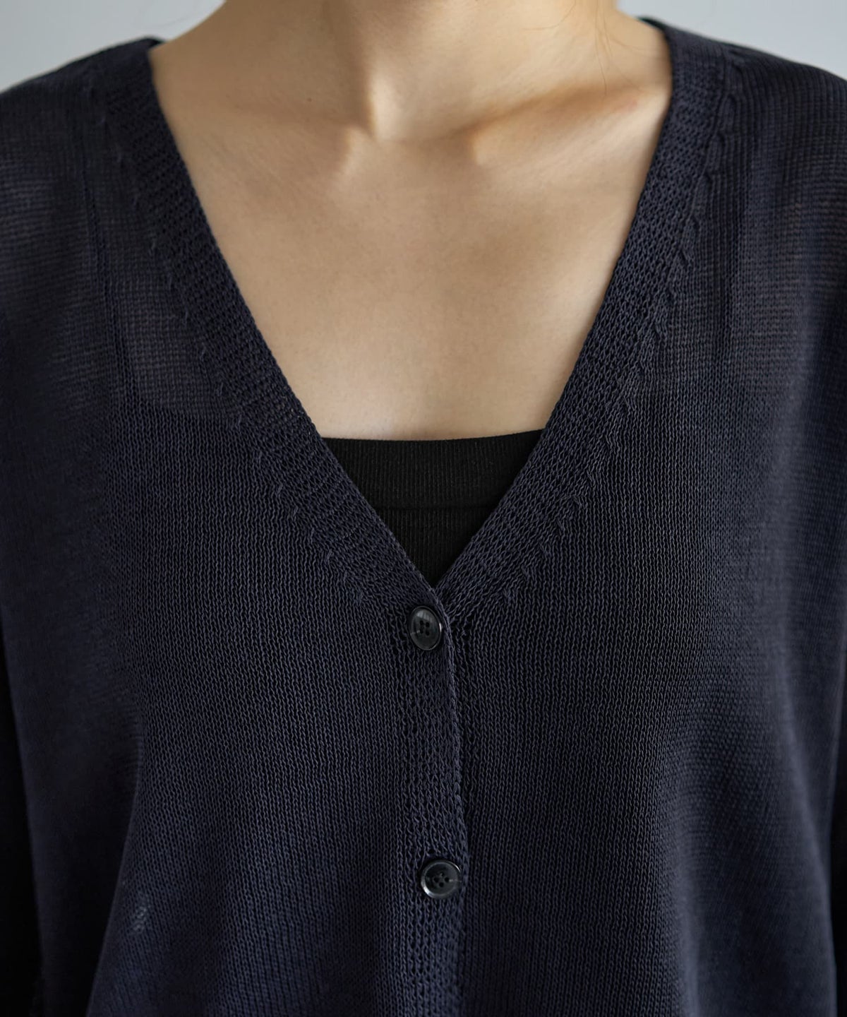 着用イメージ 163cm ネイビー