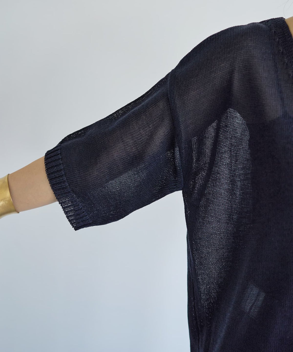 着用イメージ 166cm ネイビー