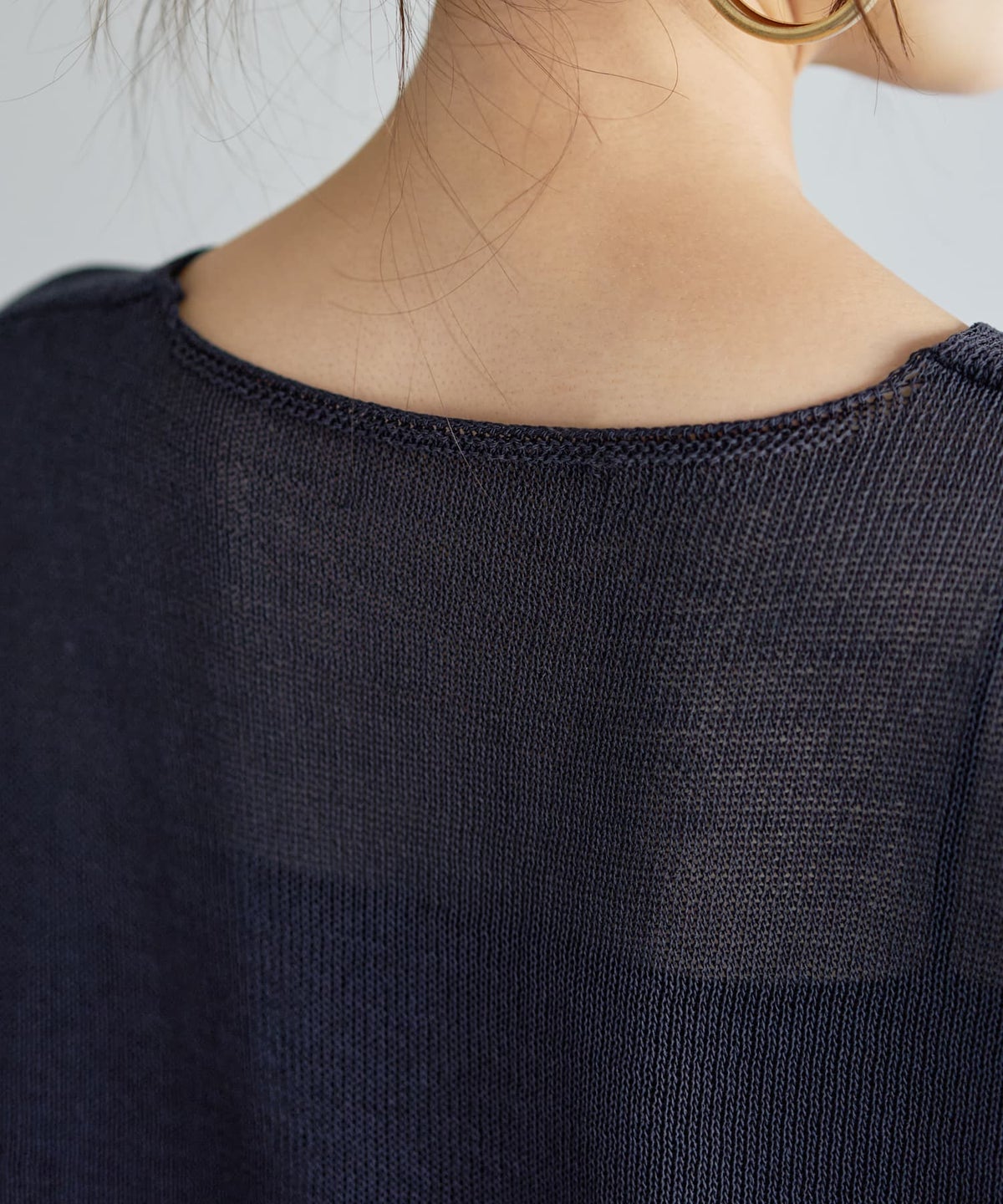 着用イメージ 166cm ネイビー