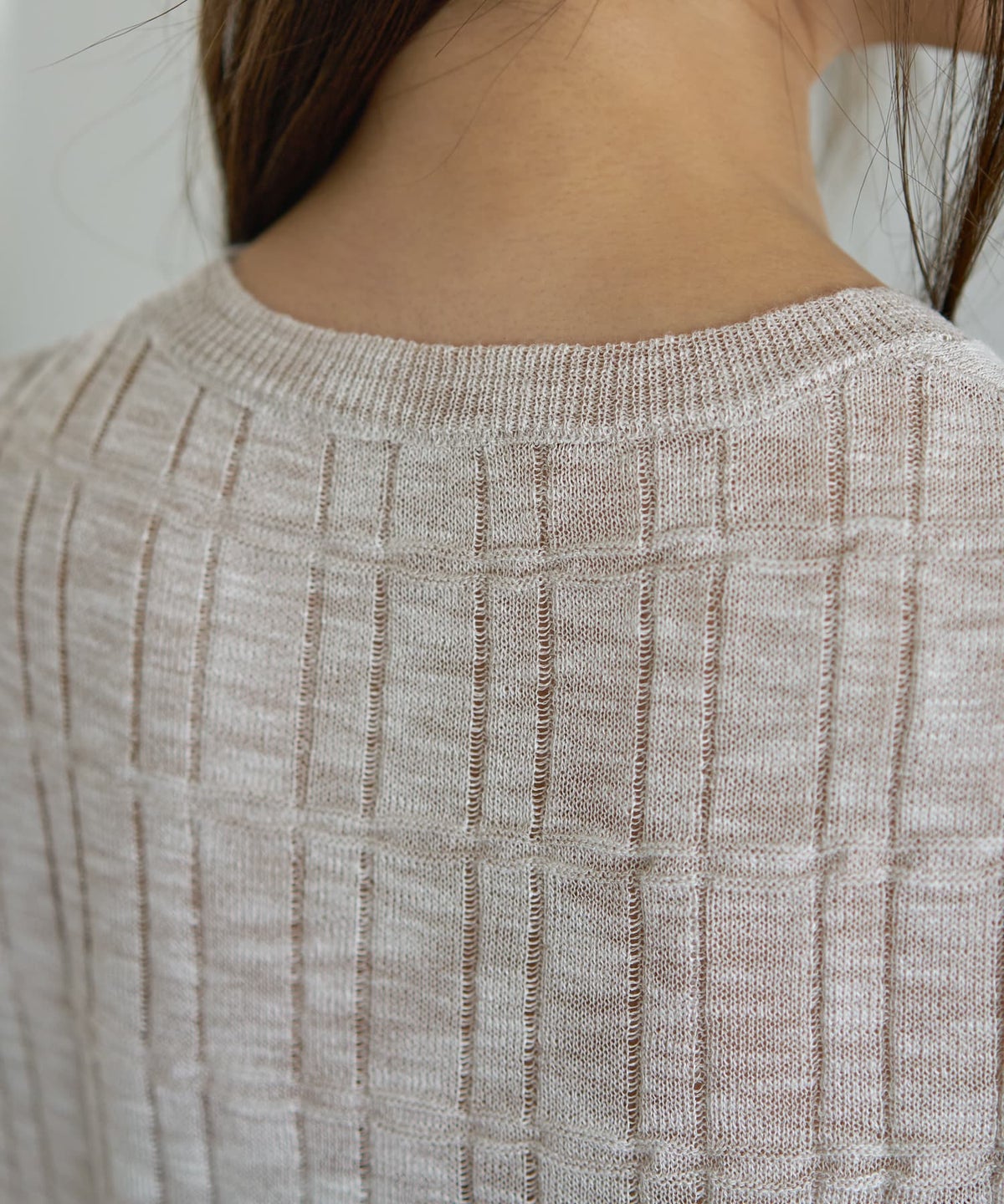 着用イメージ 163cm グレージュ