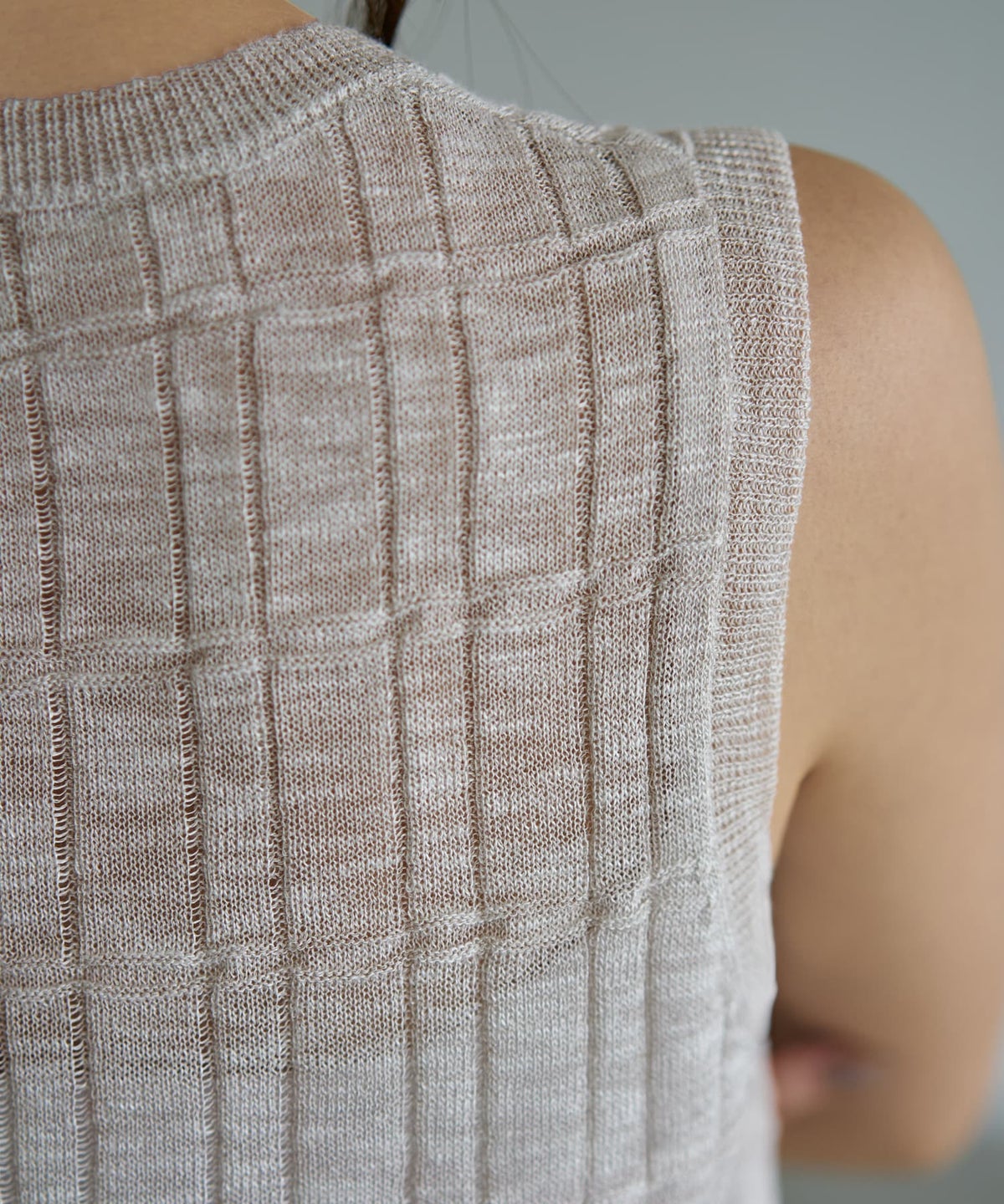 着用イメージ 163cm グレージュ