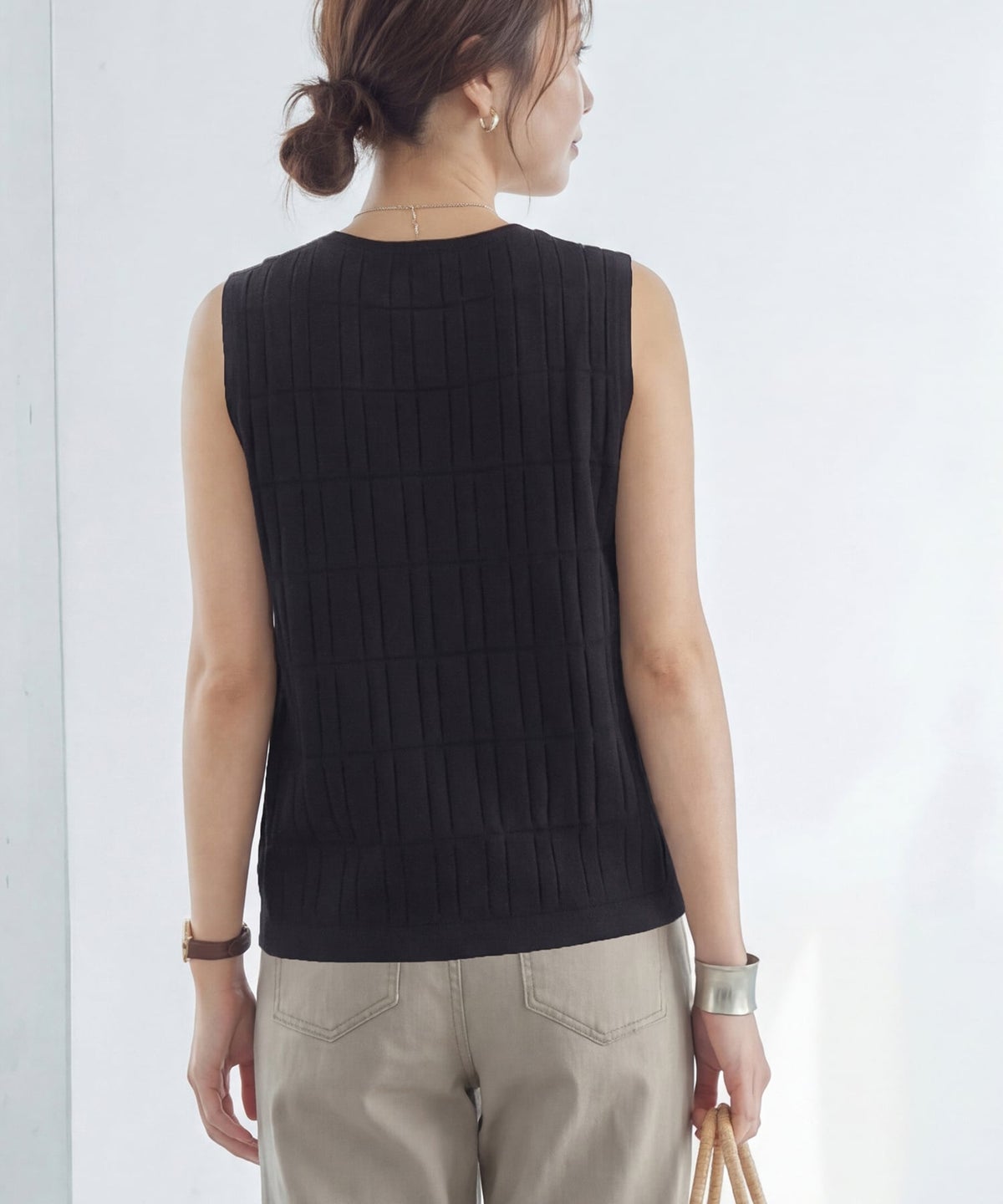 着用イメージ 163cm ブラック