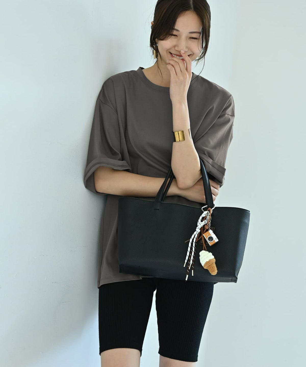 着用イメージ 172cm ホワイト