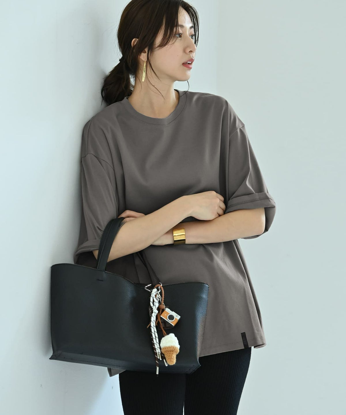 着用イメージ 172cm ホワイト