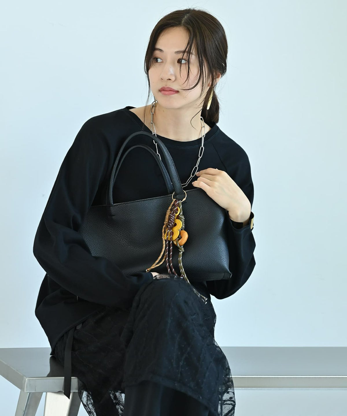 着用イメージ 172cm ブラウン