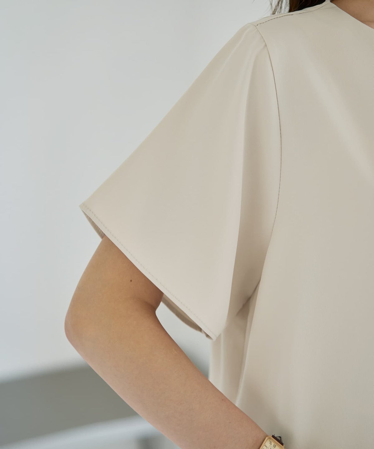 着用イメージ 167cm ライトベージュ