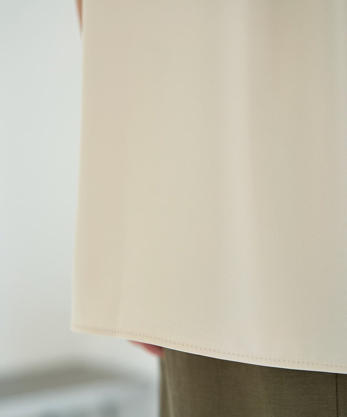 着用イメージ 167cm ライトベージュ