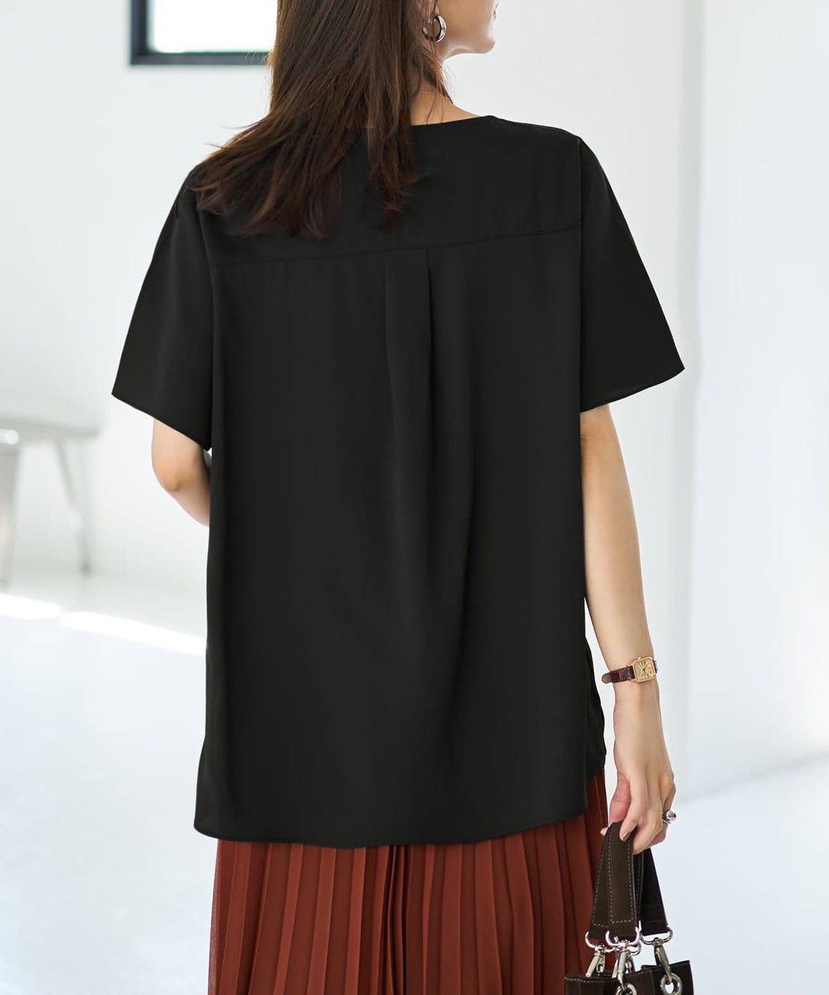 着用イメージ 166cm ブラック