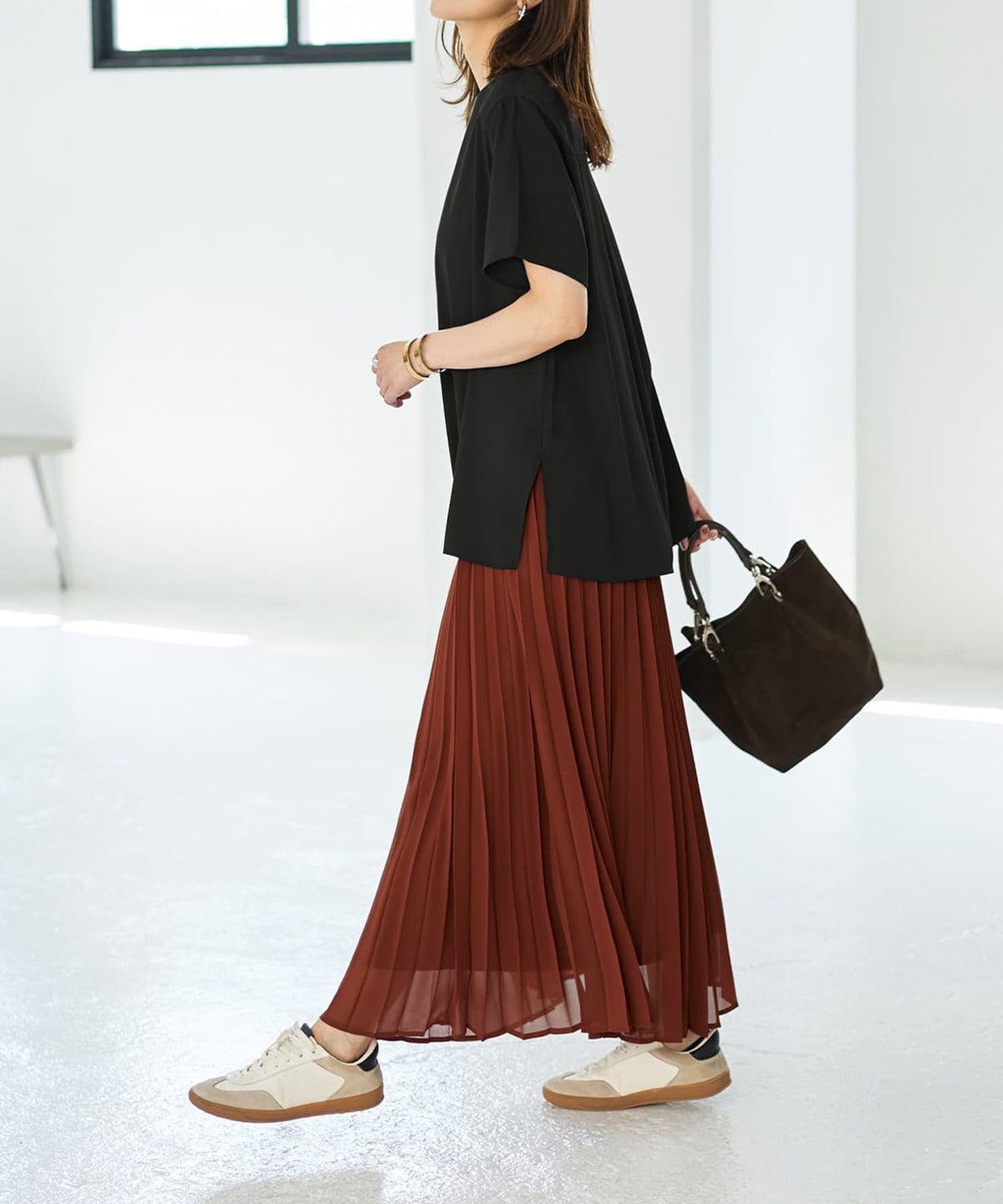 着用イメージ 166cm ブラック