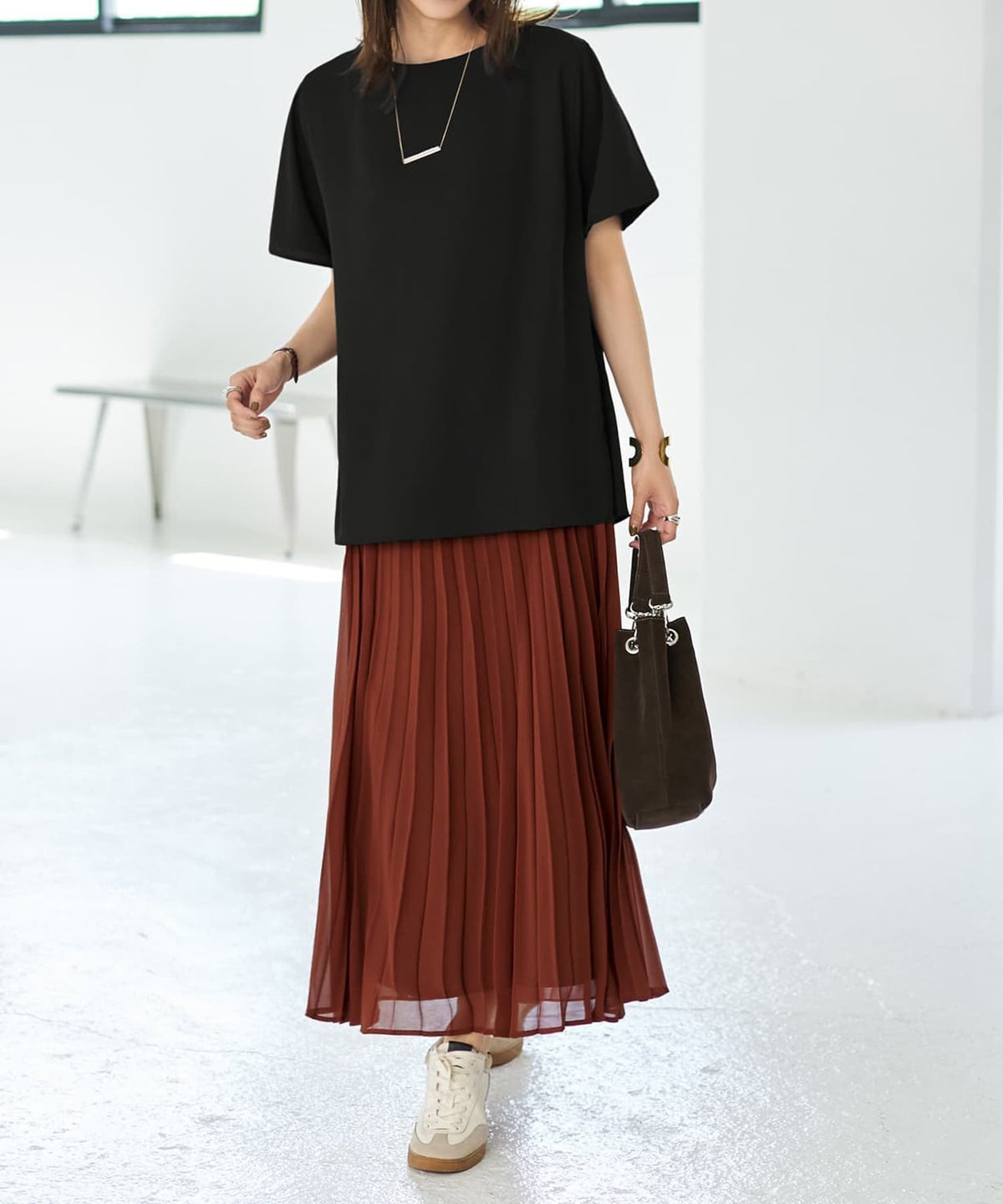 着用イメージ 166cm ブラック