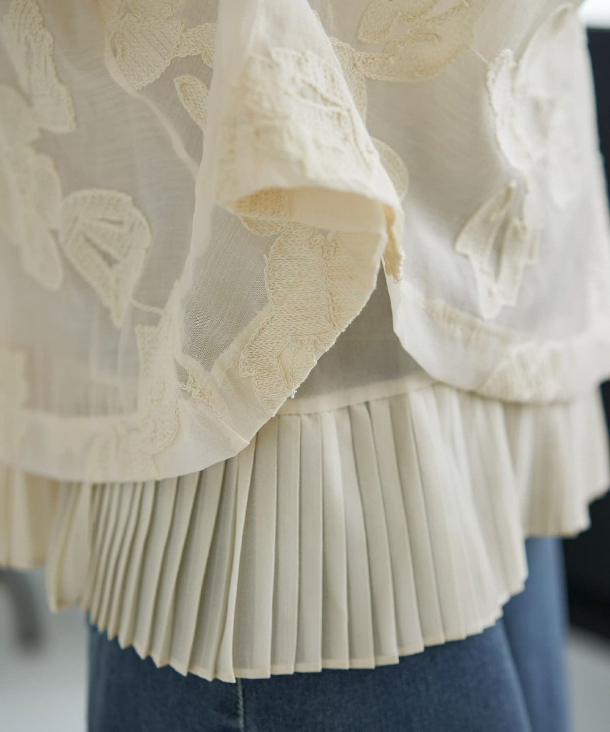 着用イメージ 166cm エクリュ