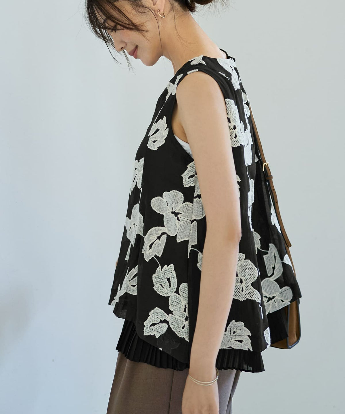 着用イメージ 166cm ブラック